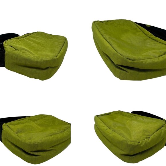 New Baggu Avocado Green Nylon Camera Crossbody Bag With Logo Strap Minimalist - Picture 9 of 11